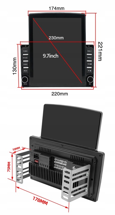 RADIO 2DIN 9.7