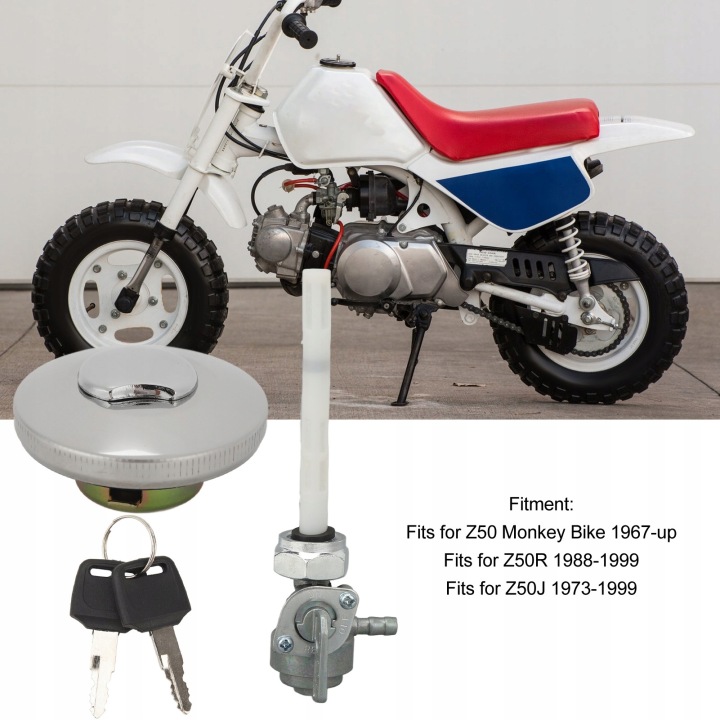 BOUCHON CARBURANTS GAZEUX AVEC KLUCZAMI VERS Z50 MONKEY BIKE BLOCAGE RÉSERVOIR ESSENCE Z50R Z50J
