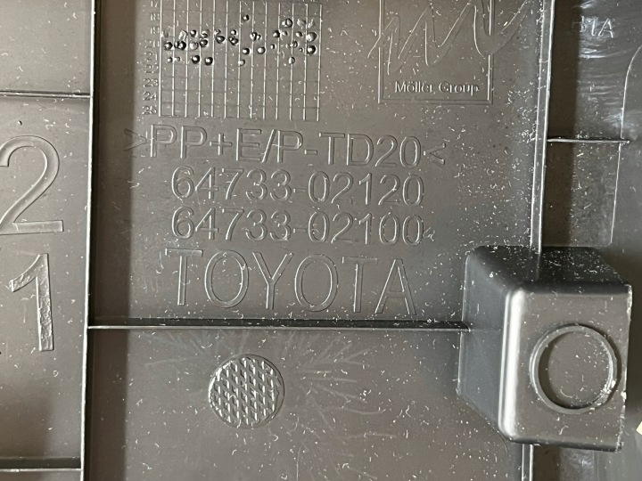 COROLLA E21 UNIVERSEL COLLECTEUR COUVERCLES DE COFFRE DROIT HAUT