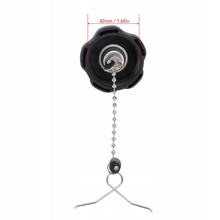 BOUCHON GOULOTTE DE REMPLISSAGE CARBURANTS VERS STATKOW 67D-24610-02 VIS 42 MM DOSKONAE CI