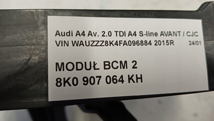 AUDI A4 B8 LIFT MODULE BCM 2 CONFORT LÉGAL 15R