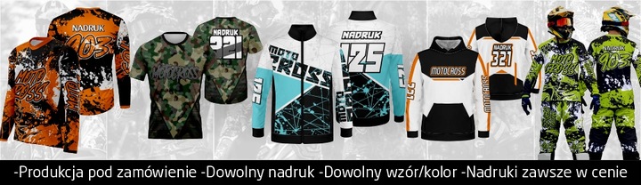 PALAIDINĖ MOTOCROSS ENDURO QUAD MTB NADRUK DOVANA nuotrauka 5