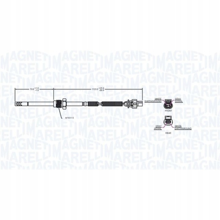 MAGNETI MARELLI 172000079010 CAPTEUR TEMPÉRATURE GAZ D'ÉCHAPPEMENT