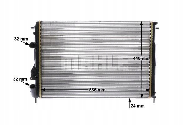 MAHLE CR 493 000S RADIATEUR SYSTÈME REFROIDISSEMENT MOTEUR