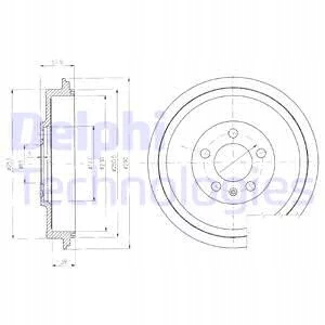 DELPHI BF406 BEBEN DE FRENADO SKODA OCTAVIA 230MM 