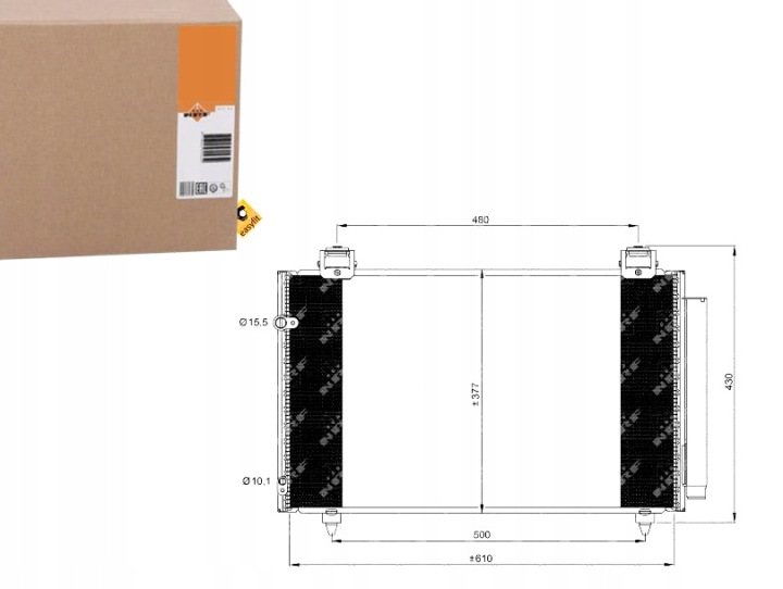 RADIATEUR CLIMATISATION AVEC SÉCHEUR PA 35861 NRF