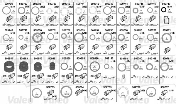 UNIVERSEL KIT O||RINGOW 1 VAL509724