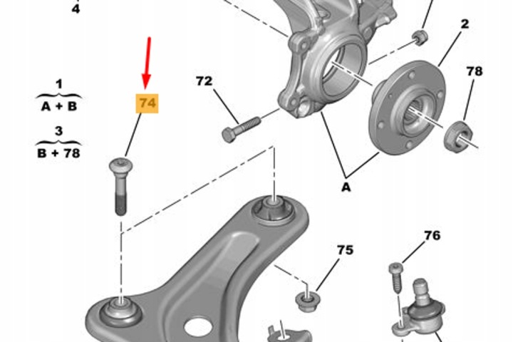 CITROËN C3 MK3 SX VIS BRAS DE SUSPENSION AVANT SUSPENSIONS NEUF ORIGINALE 352