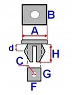 10X FORD COUGAR MONDEO SPAUSTELIS BLOKAS GAUBTŲ BUFERIS nuotrauka 4