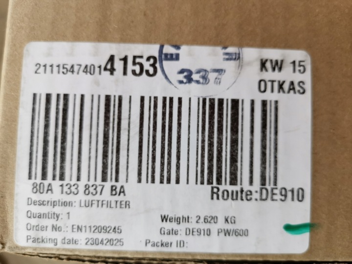 CHÂSSIS FILTRE AIR AUDI Q5 80A133837BA NEUF ORIGINAL
