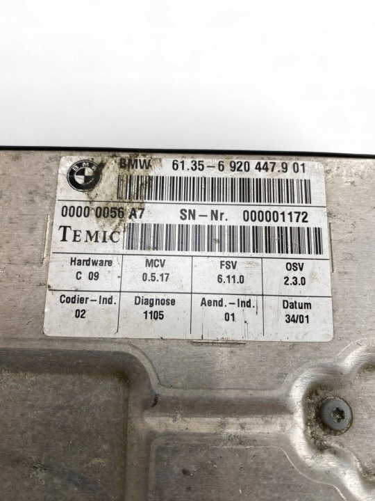 BMW 5 E60 E61 MODULE SIÈGES 6920447