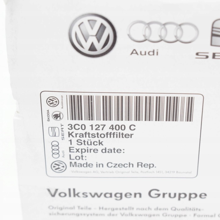 AUDI A3 8P FILTRE CARBURANTS AVEC KOLNIERZEM 3C0127400C