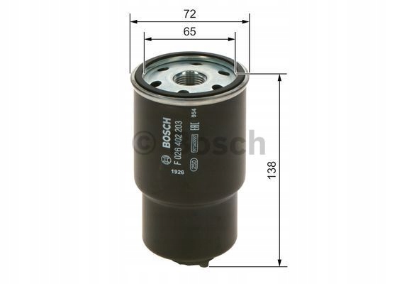 FILTRE CARBURANTS BOSCH F 026 402 203 F026402203