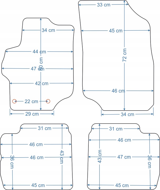 PEUGEOT 301 2012-2019R. NEGRAS ALFOMBRILLAS DE FELPA - ALDOS. SILVER PC 