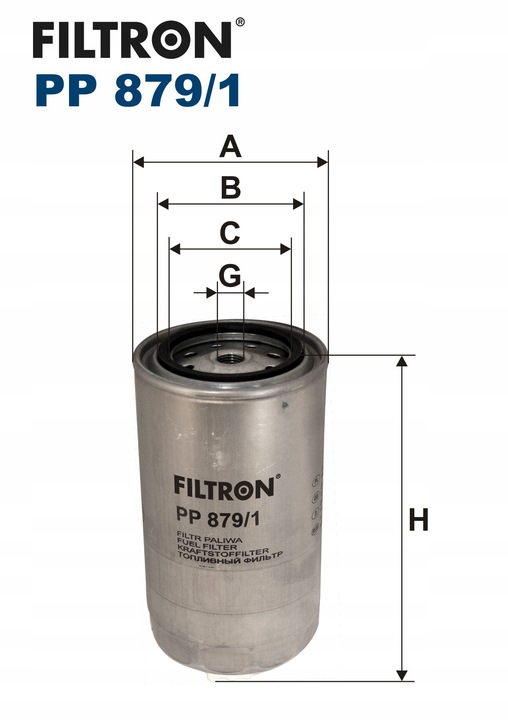 FILTRON PP 879/1 FILTRO COMBUSTIBLES 