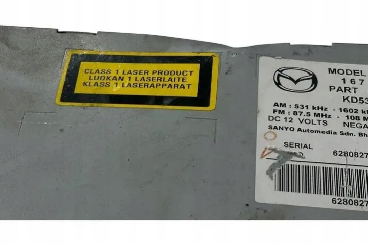 RADIO AVEC NAVIGATION MAZDA CX-5 (KE, GH) 16700004 2.2L DIESEL 110KW 2014