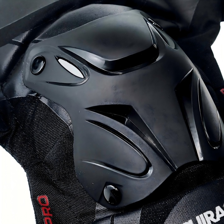 GENOUILLÈRES PROTECTEURS ROTULE SUR MOTOCYCLETTE SZOSOWY NOIR