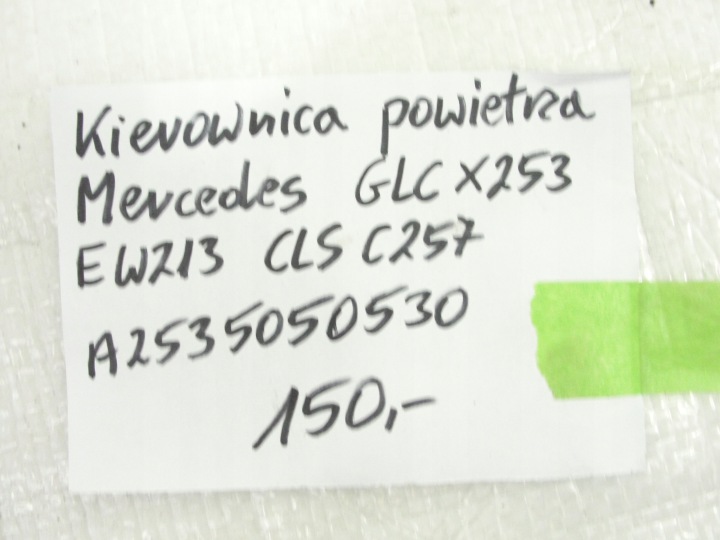 GUIDE D'AIR MERCEDES GLC E-KL CLS A2535050530