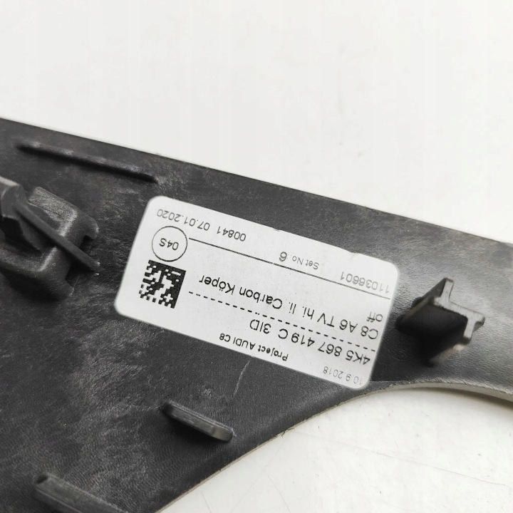 ENSEMBLE MOULURES WEWNETRZNYCH AUDI A6 C8 AVANT (4A5) 4K5867419C 34806937 4.0L