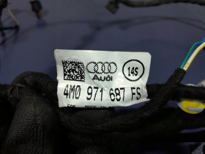 AUDI Q7 II 4M FAISCEAU DE CÂBLES INSTALLATION ÉLECTRIQUE PORTES ARRIÈRE DROITS 4M0971687FS
