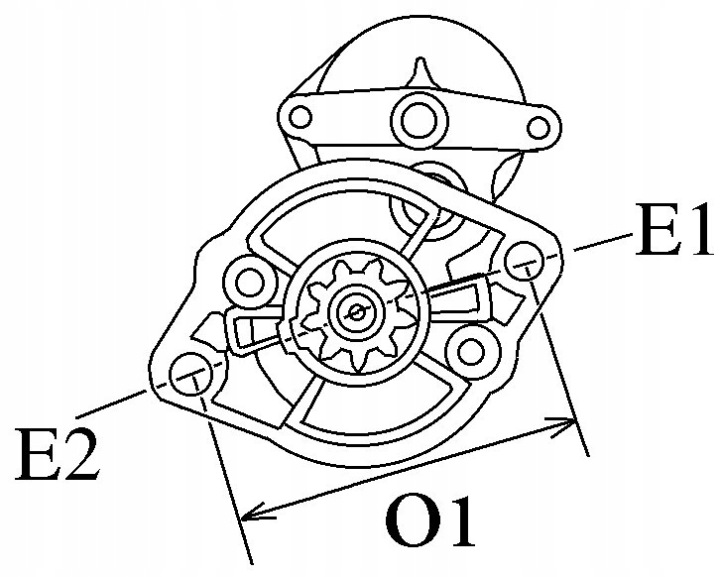 DÉMARREUR HC-CARGO F032 116630 KUBOTA ENGINE KX41-2 KX61-2 KX91-2