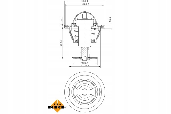 THERMOSTAT NRF 725083 1658103 KIA