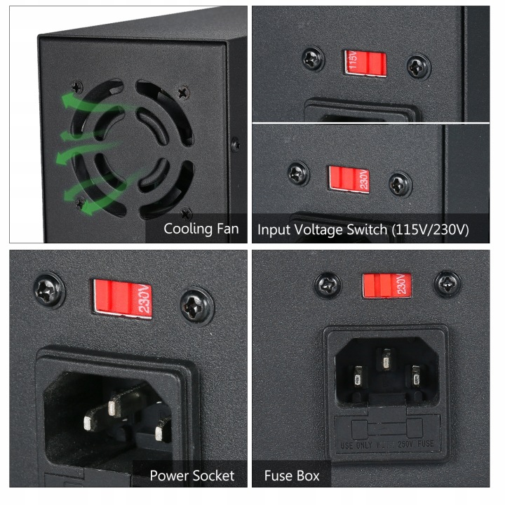 WANPTK DPS3010U 0-30V 0-10A 300W PRZELACZANIE DC GROUPE MOTOPROPULSEUR 4 DIGITY DI