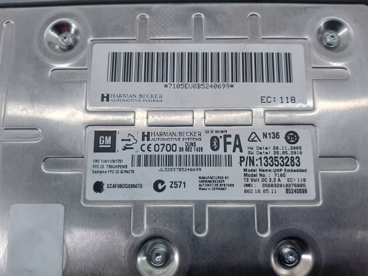 KIT MUTIMEDIALNY OPEL INSIGNIA 22790016 22764032 13353283 13273256
