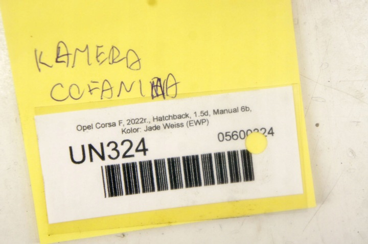 UN324 OPEL CORSA F CAMÉRA MARCHE ARRIÈRE PARE-CHOCS ARRIÈRE 9832294580