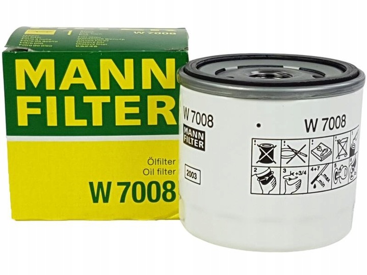 FILTRO ACEITES W7008/MAN MANN FILTROS 