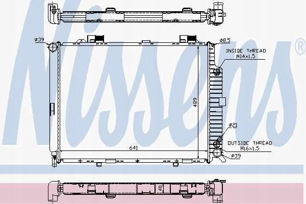 RADIATEUR DE MOTEUR MERCEDES E-CLASS EN 210 95- E 420 photo 2 - milautoparts-fr.ukrlive.com