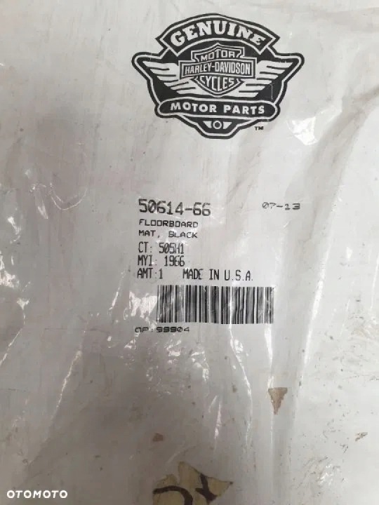 CAOUTCHOUC PODESTU CONDUCTEUR HARLEY SHOVELHEAD KNUCKLEHEAD PANHEAD 50614-66