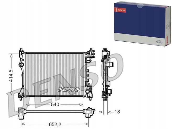 RADUADOR DEL MOTOR DENSO 50512102 RA0000100 