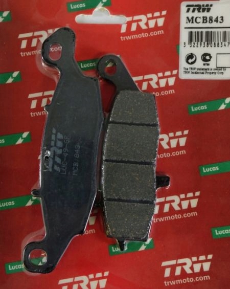PLAQUETTES FREIN TRW MCB843
