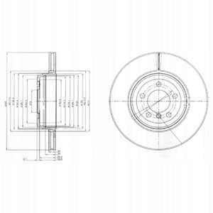 DISCOS DE FRENADO PARTE TRASERA DELPHI BG9789 