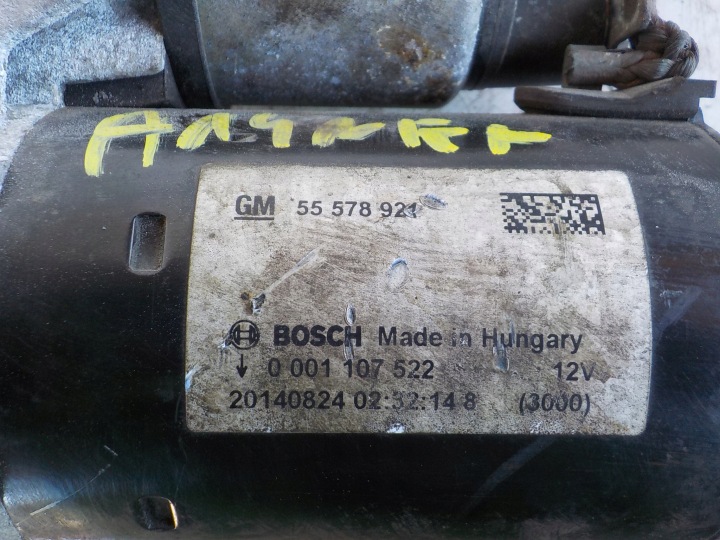 OPEL MERIVA B CORSA ASTRA J 1.2 1.4 16V DÉMARREUR 55578921