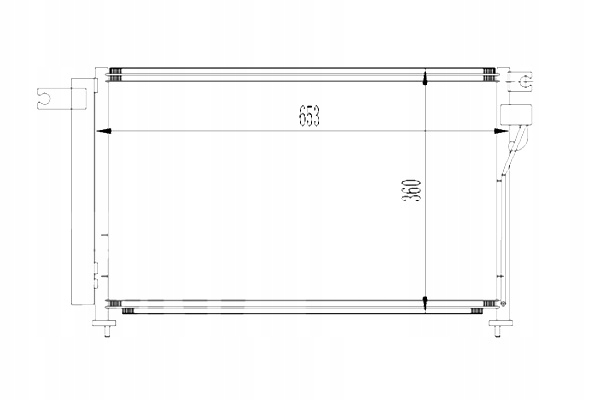 ABAKUS CONDENSADOR DE ACONDICIONADOR RIO 05- 1.4 I 16V 1.6 I 16V 