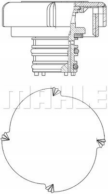 CAP RADIATOR BEHR PREMIUM LINE BMW 