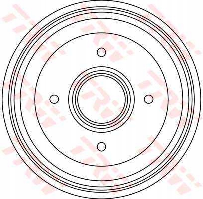 TAMBOUR DE FREIN TRW DB4066 7700783030