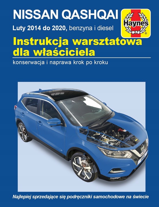 NISSAN QASHQAI 2014-2020 DIESEL GASOLINA MANUAL NAPRAWIAM HAYNES POLACO 