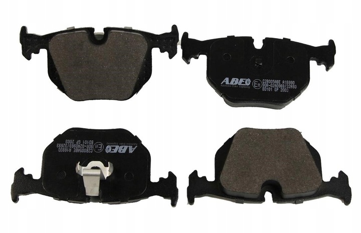 KLOCEK DE FRENADO KIT PARTE TRASERA BMW 3 (E46), 5 (E39), 7 (E38), X3 (E83), X5 