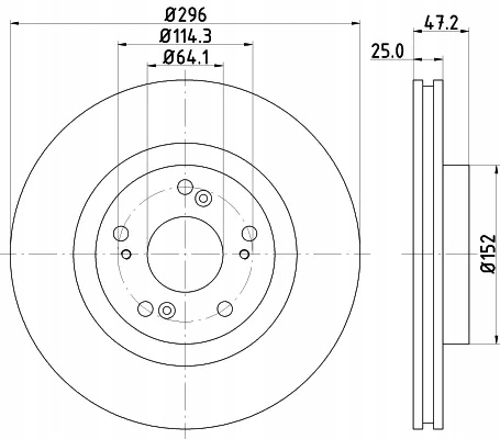 HELLA DISCO DE FRENADO 8DD 355 116-101 