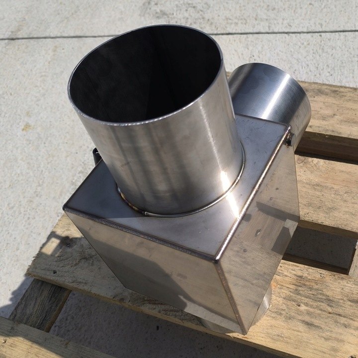 TÉ ÉCHAPPEMENT 114MM ACIER INOXYDABLE SOUPAPE SCANIA I AUTRE