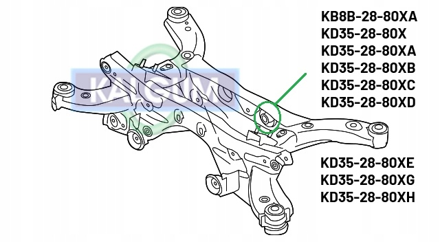 BLOQUE SILENCIOSO SUJECIÓN DYFRA MARCHAS MAESTRO MAZDA CX5 