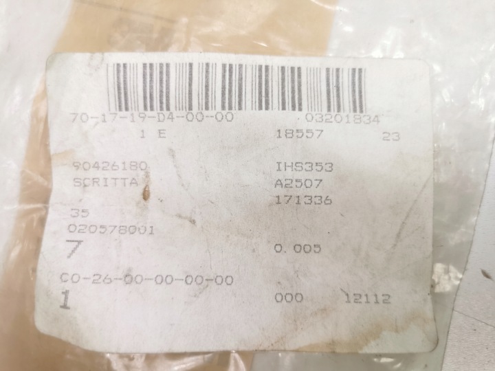 AUTOCOLLANT INSCRIPTION JOY OPEL CORSA A CC OE 171336 90426180
