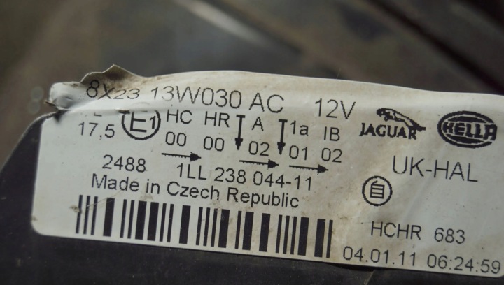 PHARE GAUCHE AVANT JAGUAR XF X250 (S1348)