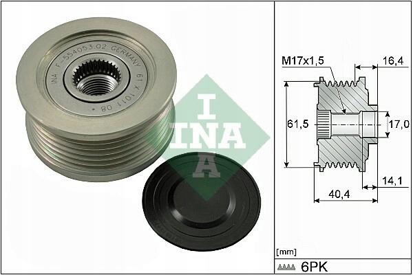 EMBRAGUE ALTERNADOR INA 535 0115 10 