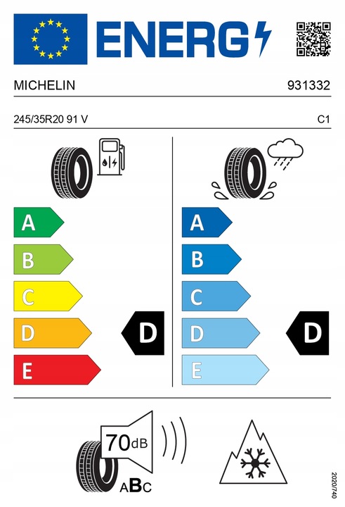 2X MICHELIN 245/35R20 91V CONTROL REMOTO ALPIN PA4 FR N1 