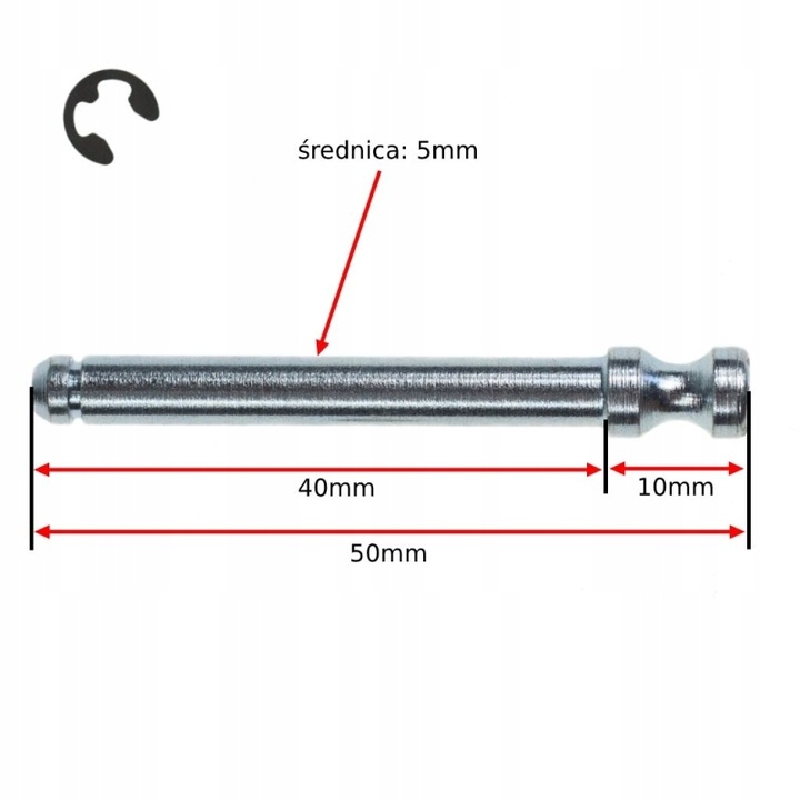 VARILLA ZAPATAS DE FRENADO DLUGOSC: 50MM GRIMECA 