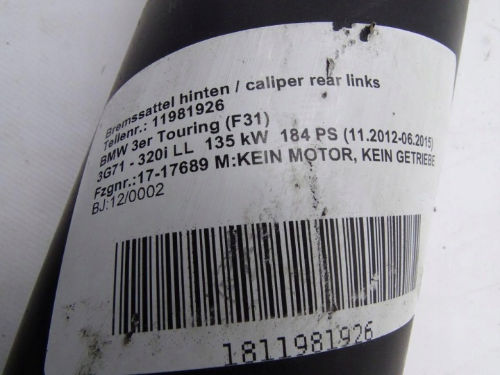 BMW 3 F30 F31 320I 2.0 B48 15-18 ARBRE DE TRANSMISSION ORIGINAL 10 KM 7641031